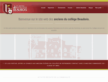 Tablet Screenshot of anciensdebeaubois.com